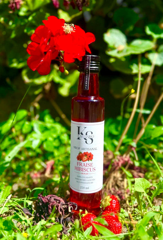 SIROP - FRAISE  HIBISCUS  25 cl